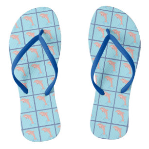 Pfirsiche der rosa Dolphin Flip Flops