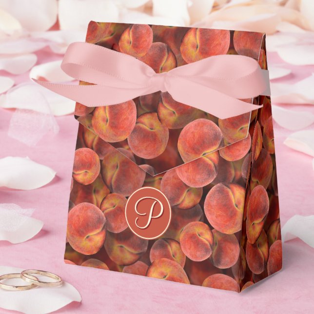 Pfirsiche Geschenkschachtel (Hochzeit)