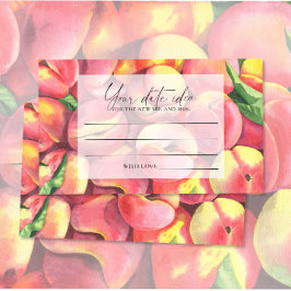 Pfirsiche - Ideen für die Datumsnacht \ Datum jar Begleitkarte