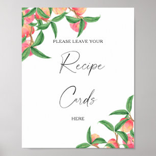 Pfirsiche - Ihre Kochkarte hier Poster