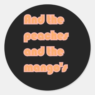 Pfirsiche Mangos Sticker