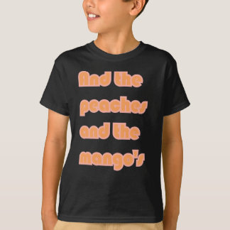 Pfirsiche Mangos Sticker T-Shirt