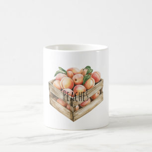 Pfirsiche Obst Kaffeetasse