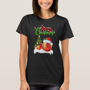 Pfirsiche Obst Weihnachtsdekorationen Santa Pfirsi T-Shirt
