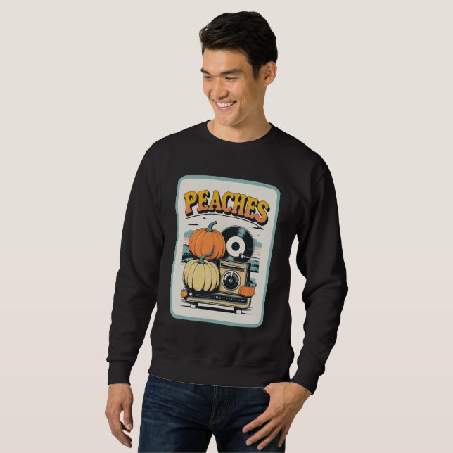 Pfirsiche Platten Sweatshirt (Vorne ganz)