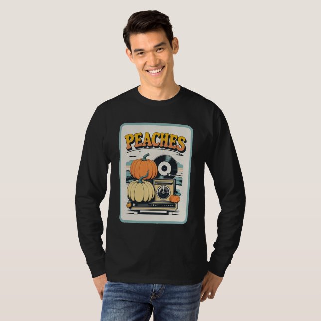 Pfirsiche Platten T-Shirt (Vorne ganz)