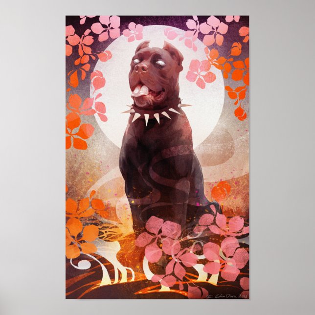 Pfirsiche Poster (Vorne)