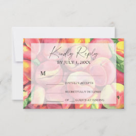 Pfirsiche - RSVP-Karte für Hochzeiten RSVP Karte