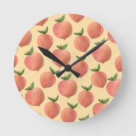 Pfirsiche Runde Wanduhr