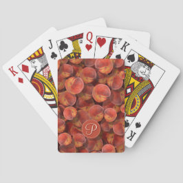 Pfirsiche spielen Karten Spielkarten