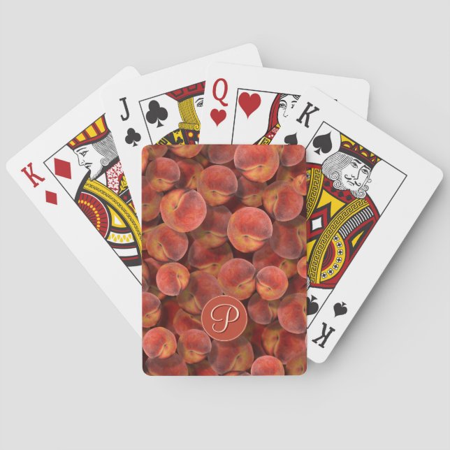 Pfirsiche spielen Karten Spielkarten (Rückseite)