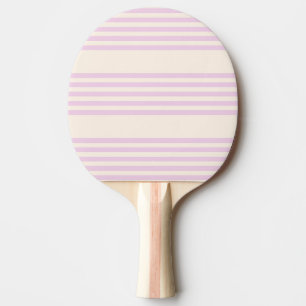 Pfirsiche und creme 5 Streifen Muster Tischtennis Schläger