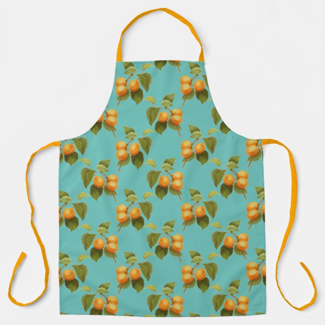 Pfirsiche Vintag niedlich Schürze (Vorderseite)