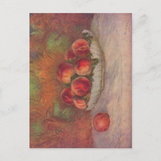 Pfirsiche (von Pierre-Auguste Renoir) Postkarte (Vorderseite)