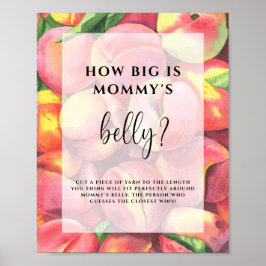 Pfirsiche - Wie groß ist das Bauchposter der Mama? Poster