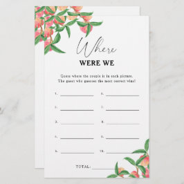 Pfirsiche - Wo waren wir Brautparty