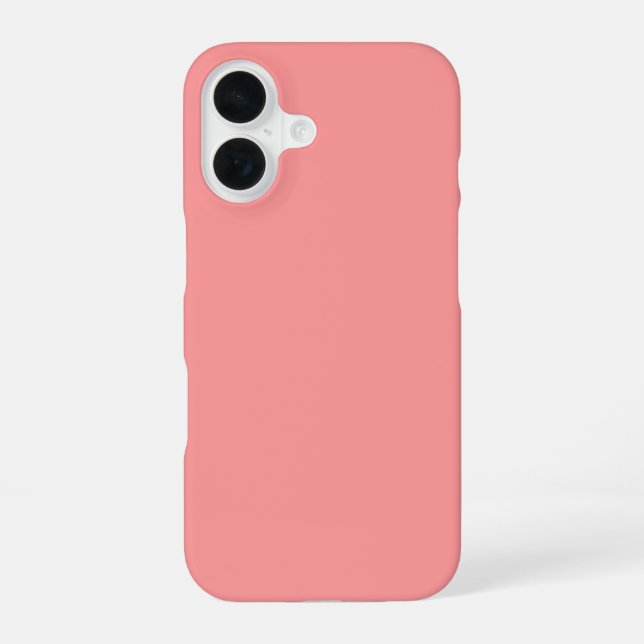 Pfirsichfarben iPhone 16 Hülle (Rückseite)