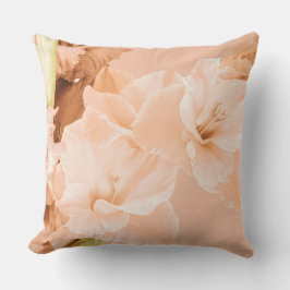 Pfirsichfarben und grüne Dekoration Kissen