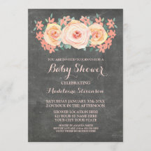 Pfirsichfarbene Blütendusche