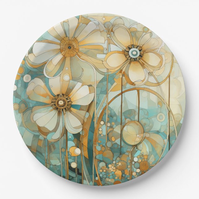 Pfirsichgarten 3 pappteller (Vorderseite)