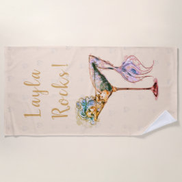 Pfirsichglas Strandtuch