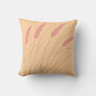 Pfirsichkissen mit Strandgrasdesign Kissen