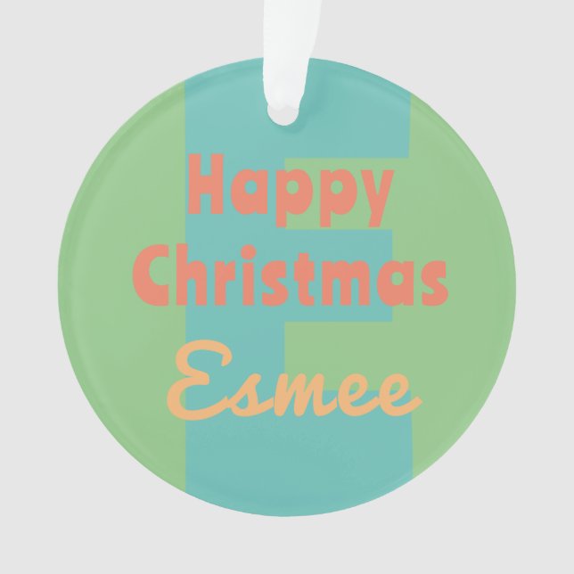 Pfirsichkoralle Ornament (Vorderseite)