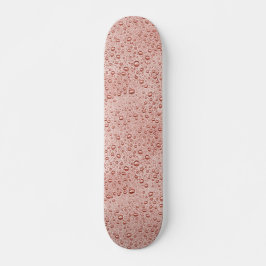 Pfirsichorangefarbene Wassertropfen Skateboard