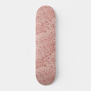 Pfirsichorangefarbene Wassertropfen Skateboard