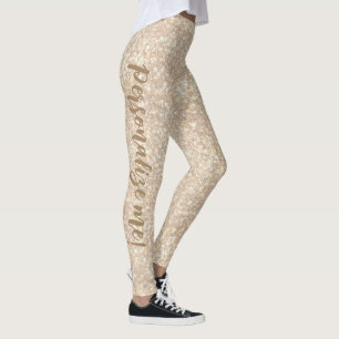 Pfirsichpfirsichbräunlicher Glitzer - KUSTOM Leggings