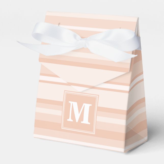 Pfirsichstreifen Geschenkschachtel (Vorderseite)