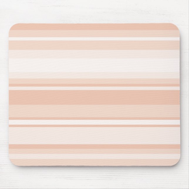 Pfirsichstreifen Mousepad (Vorne)