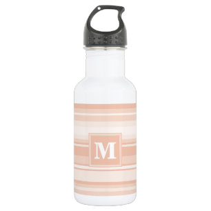 Pfirsichstreifen Trinkflasche