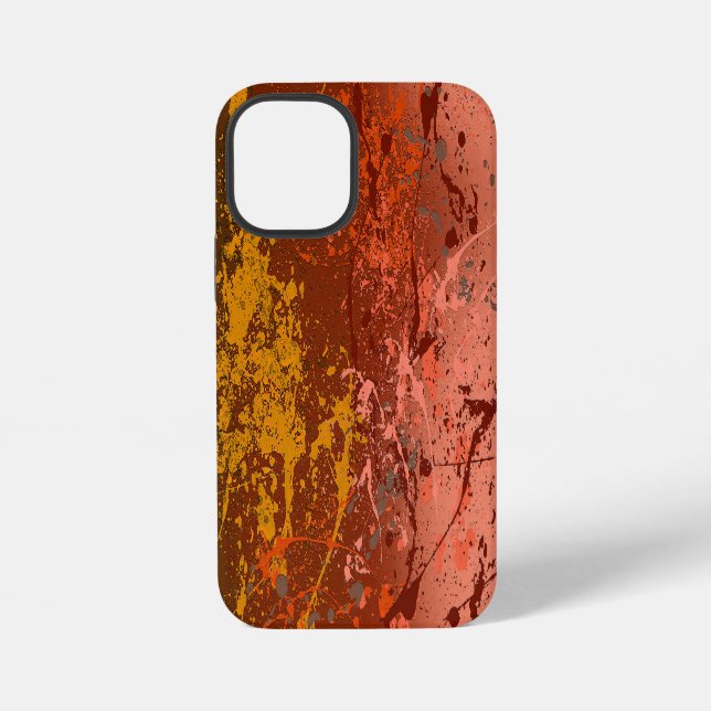Pfirsichwirbel iPhone Hülle (Rückseite)