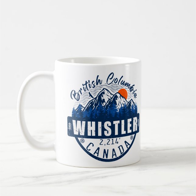 Pfistler BC Vancouver - Kanada - Retro Vintag Kaffeetasse (Links)