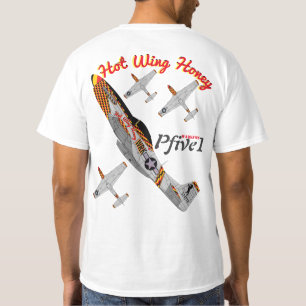 Pfive1 P-51 "heißer Flügel-Honig " T-Shirt