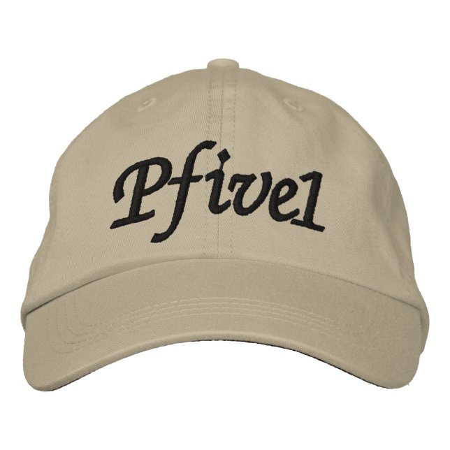Pfive1 StickHat Bestickte Baseballkappe (Vorderseite)