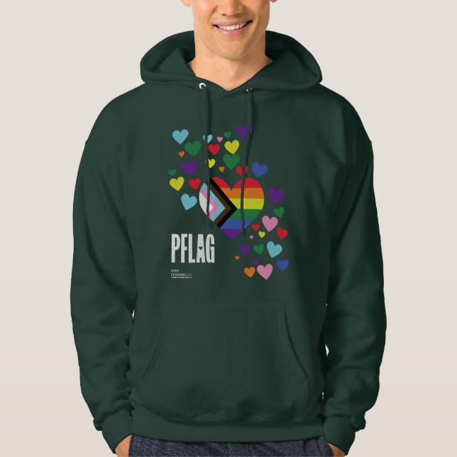 PFLAG Pride Hoodie Dunkler Hintergrund (Vorderseite)
