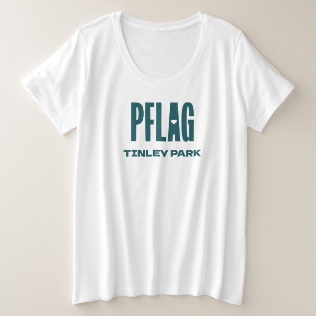 PFLAG Tinley Park Plus Size Women's Shirt (Design vorne)