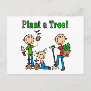 Pflanz-ein-Baum-T-Shirts und Geschenke Postkarte