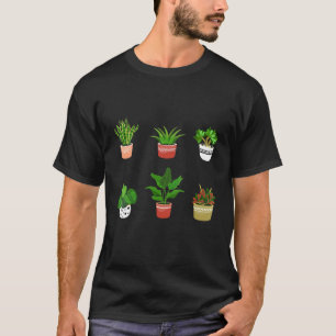 Pflanze 4 Verschiedene Planter Florist T-Shirt