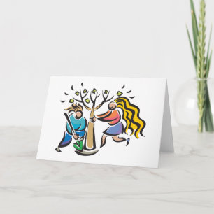 Pflanze A Baum Feiertagskarte