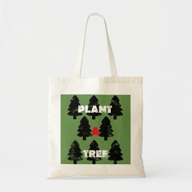 Pflanze A Baum Tote Bag Tragetasche (Vorne)