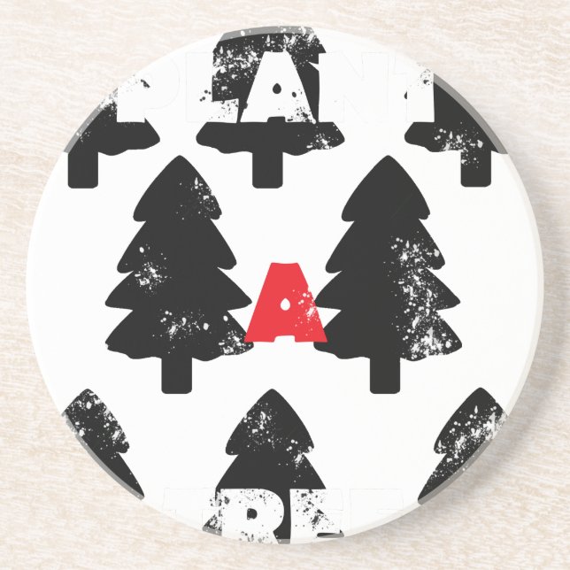 Pflanze A Baummuster Getränkeuntersetzer (Vorne)