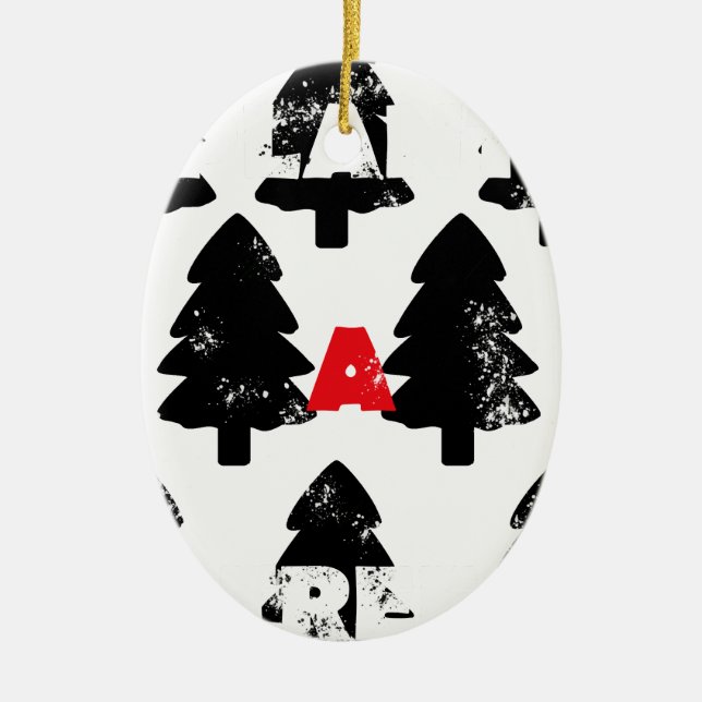 Pflanze A Baummuster Keramik Ornament (Vorne)
