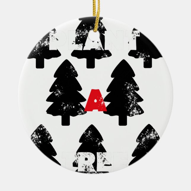 Pflanze A Baummuster Keramikornament (Vorne)