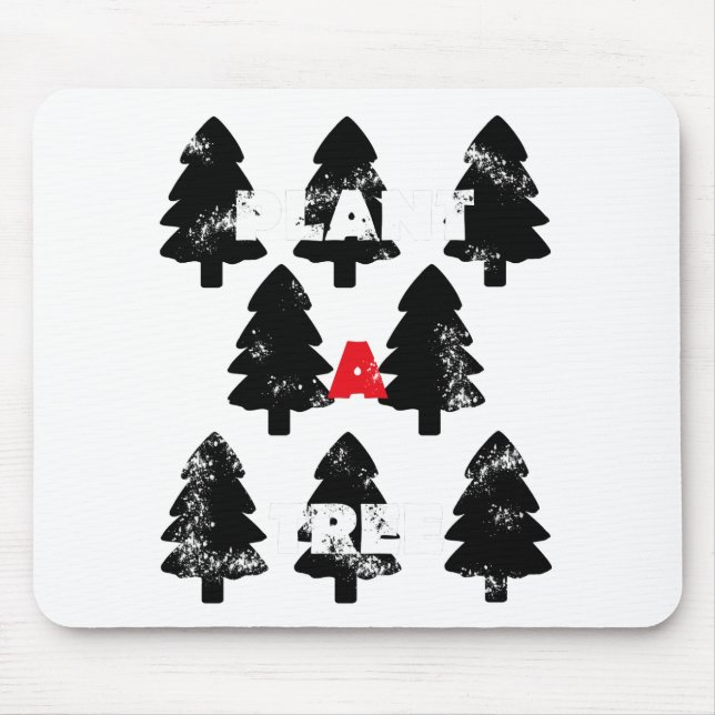 Pflanze A Baummuster Mousepad (Vorne)