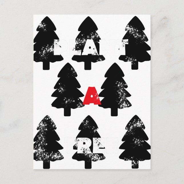 Pflanze A Baummuster Postkarte (Vorderseite)