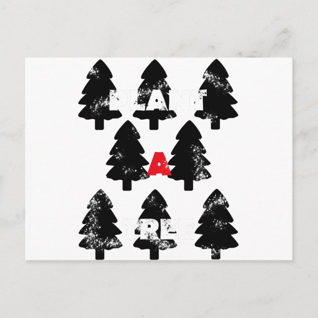 Pflanze A Baummuster Postkarte (Vorderseite)