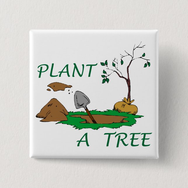 Pflanze a Tree Button (Vorderseite)